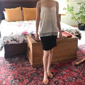 ELIE TAHARI silk camisole cami top. Mixed media